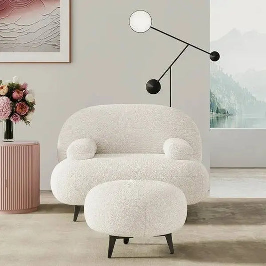 Alicia Armchair with Ottoman + 3 Free Cushions