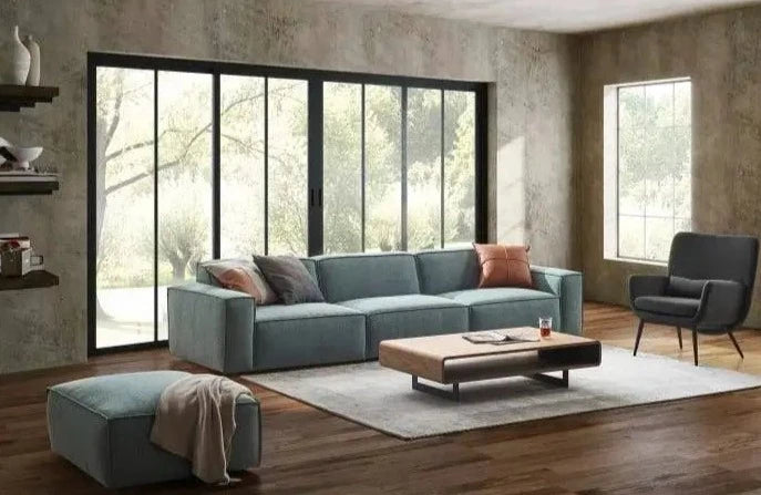 Ashly 3 Seater Sofa + Ottoman