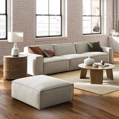 Ashly 3 Seater Sofa + Ottoman