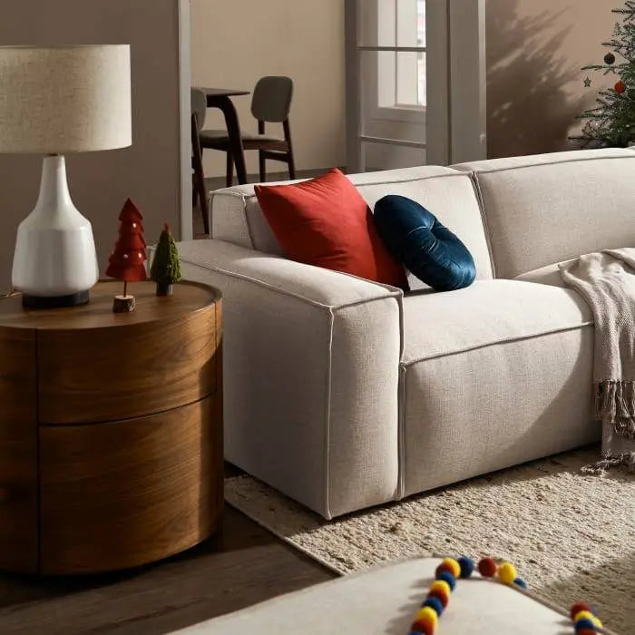 Ashly 3 Seater Sofa + Ottoman