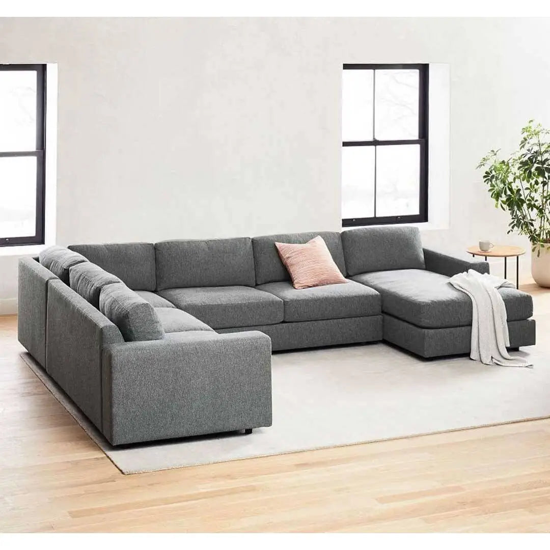 Elsie U Shape Sofa + 3 Free Cushions