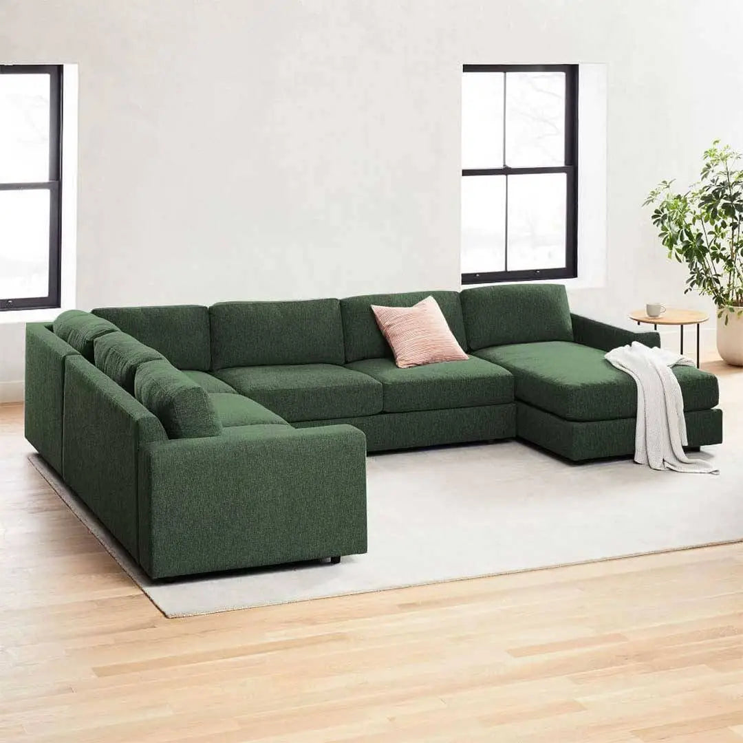 Elsie U Shape Sofa + 3 Free Cushions