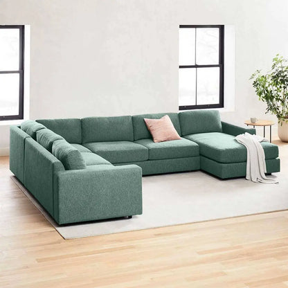 Elsie U Shape Sofa + 3 Free Cushions