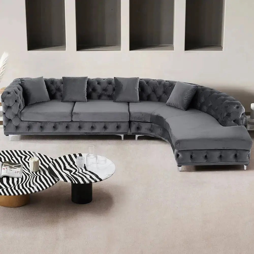 Ferdane L Shape Sofa + 3 Free Cushions