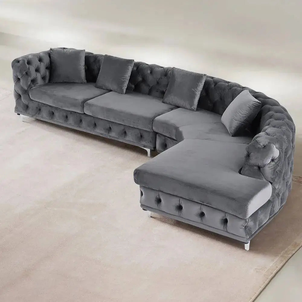 Ferdane L Shape Sofa + 3 Free Cushions