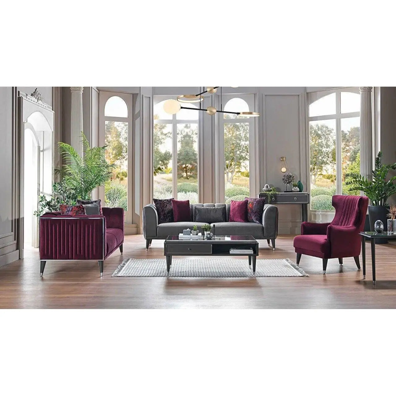 Patricia Living Room Set + 3 Free Cushions