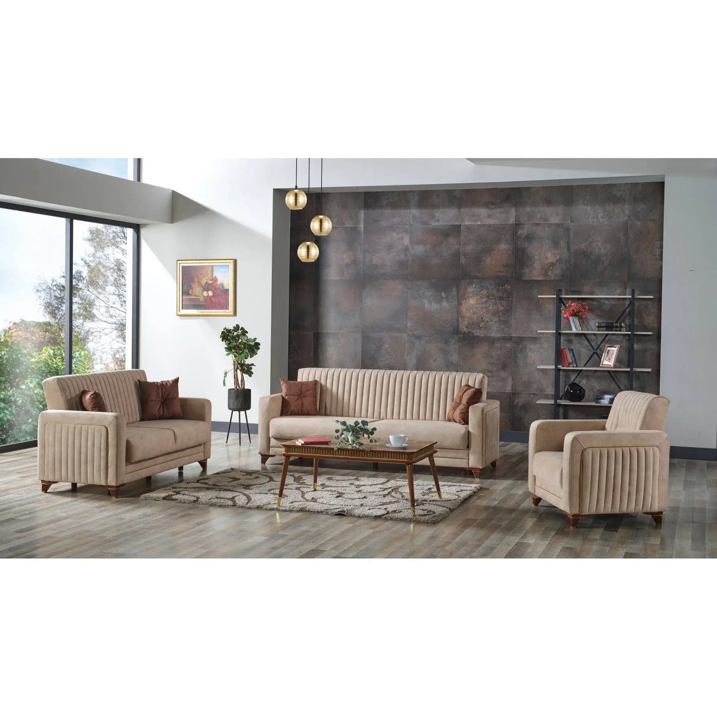 Ross Living Room Set + 3 Free Cushions