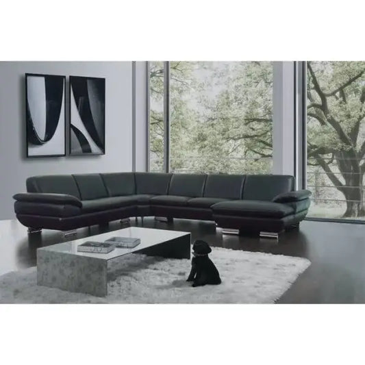 Abscanlon Caicedo Genuine Leather Corner Sofa