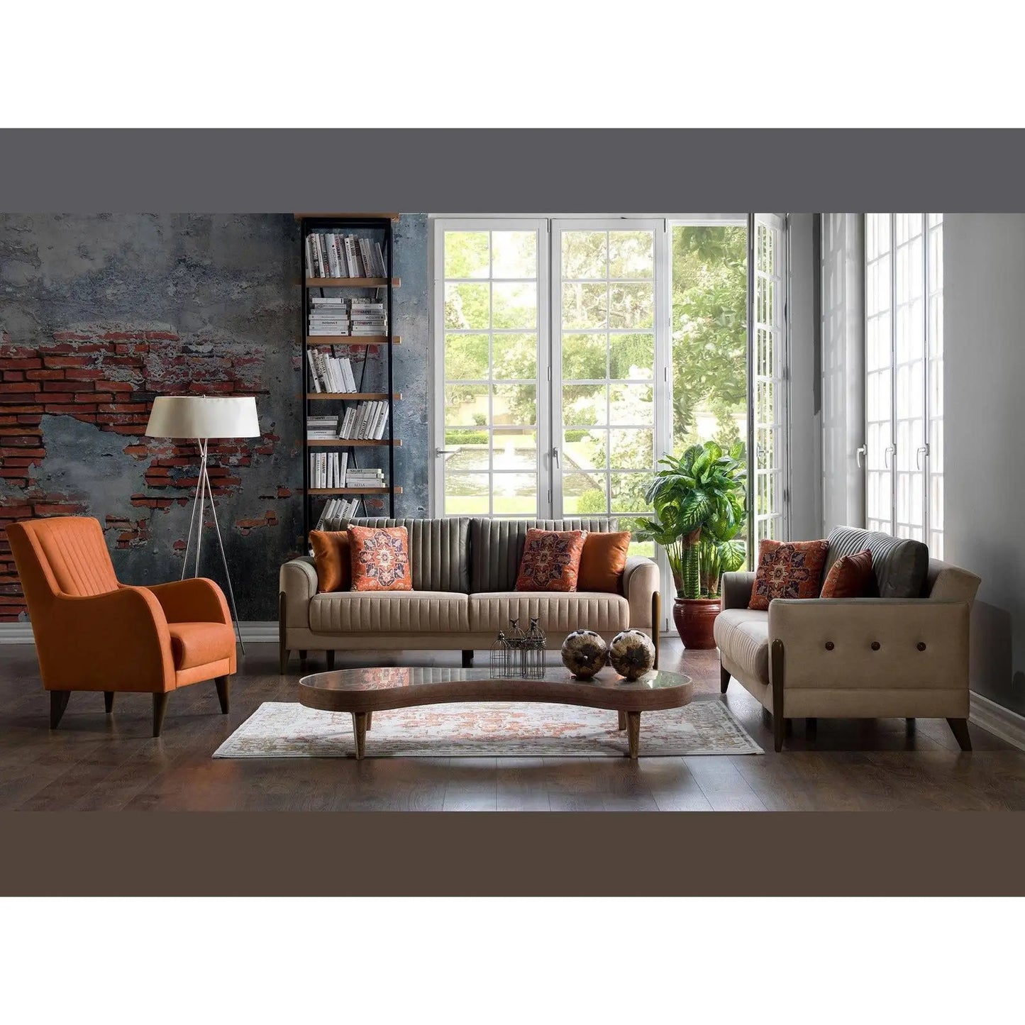 Stewart Living Room Set + 3 Free Cushions