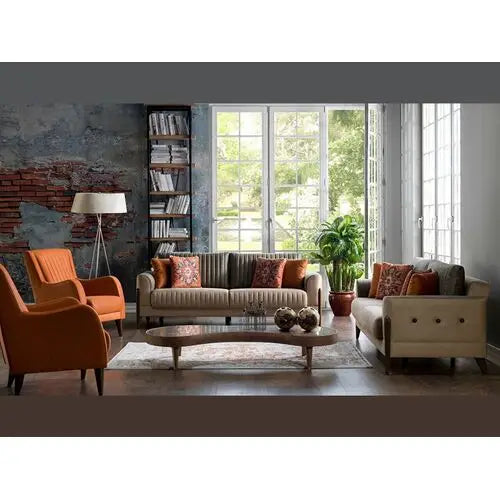 Stewart Living Room Set + 3 Free Cushions