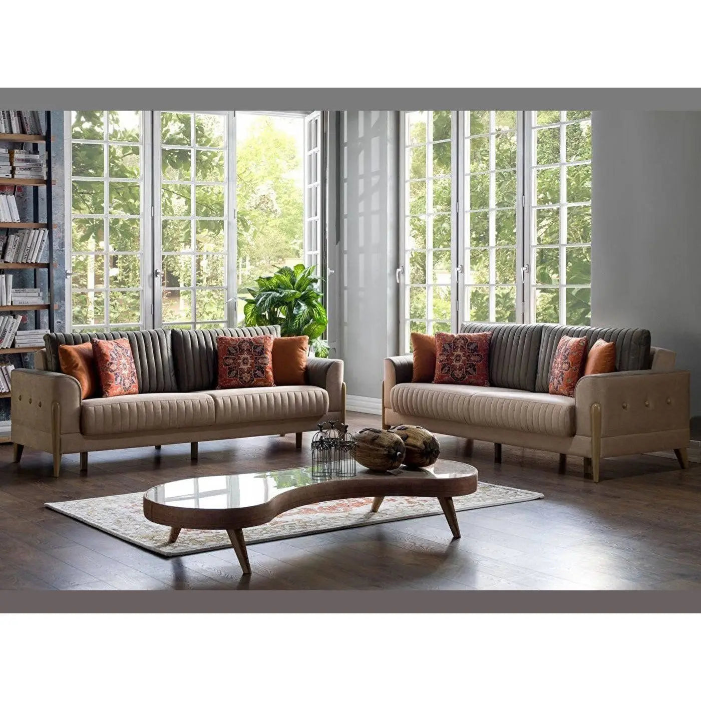 Stewart Living Room Set + 3 Free Cushions