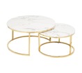 Phume Nesting Coffee Table - White (650 x 650 x 500mm)