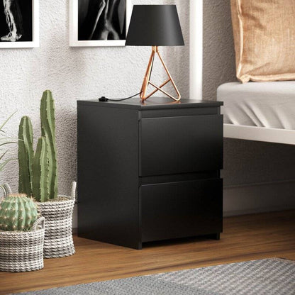 Toby Bedside Table -Black -Matte -72HRS